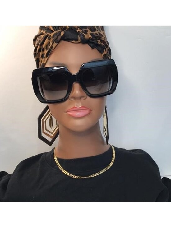GUCCI Grey Gradient Square Ladies Sunglasses GG1022S 002 54 main image 5